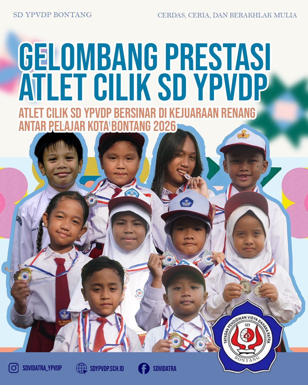 Atlet Cilik SD YPVDP Bersinar di Kejuaraan Renang Antar Pelajar Kota Bontang 2026