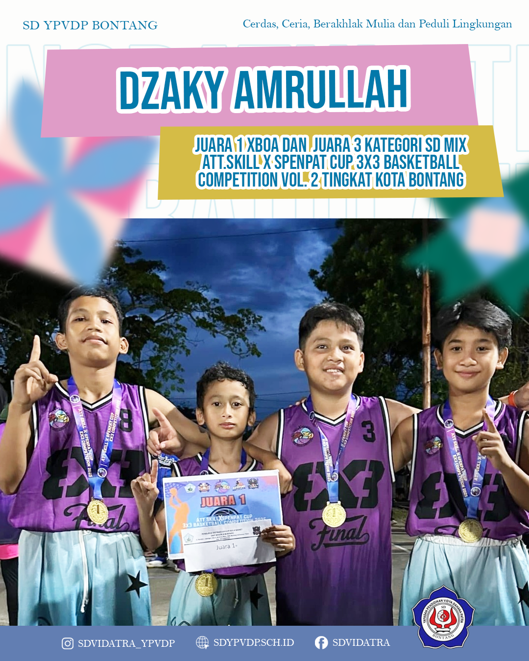 Dzaky Amrullah Sabet Juara 1 dan Juara 3 pada Ajang 3x3 Basketball Competition 2026