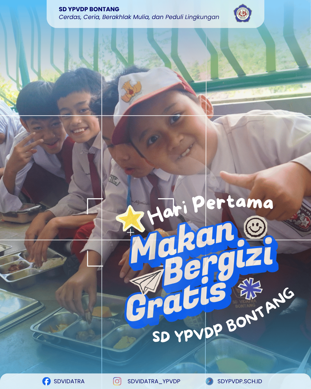 Hari Pertama Program Makan Bergizi Gratis di SD YPVDP Bontang