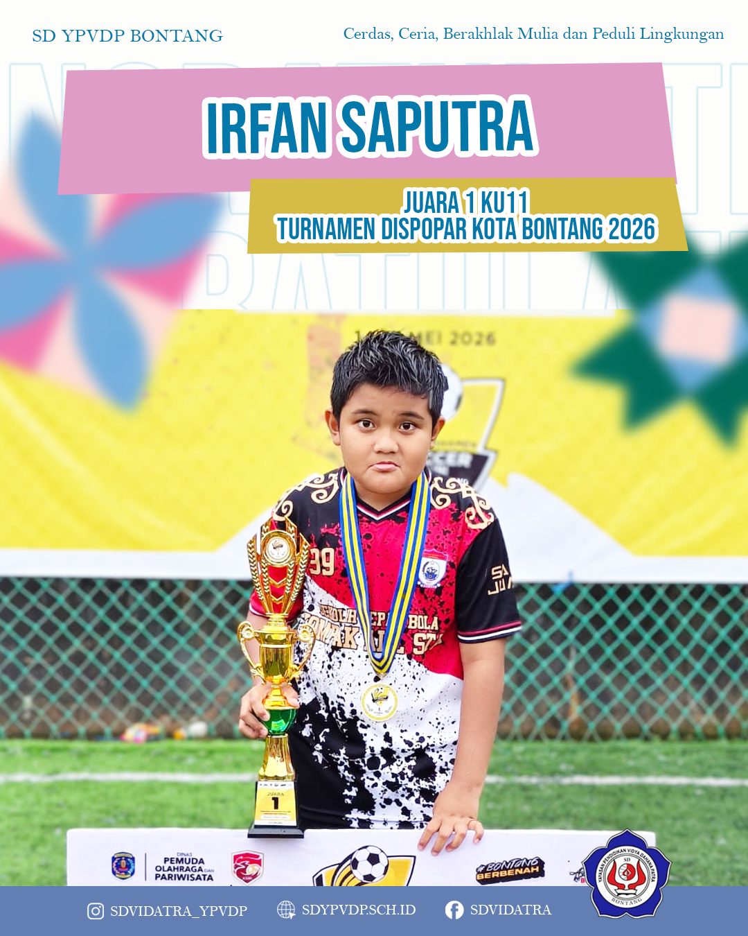 Irfan Berhasil Meraih Juara 1 dalam ajang Turnamen Mini Soccer Usia Dini U-11 yang Diselenggarakan di Bontang pada 14–17 Mei 2026