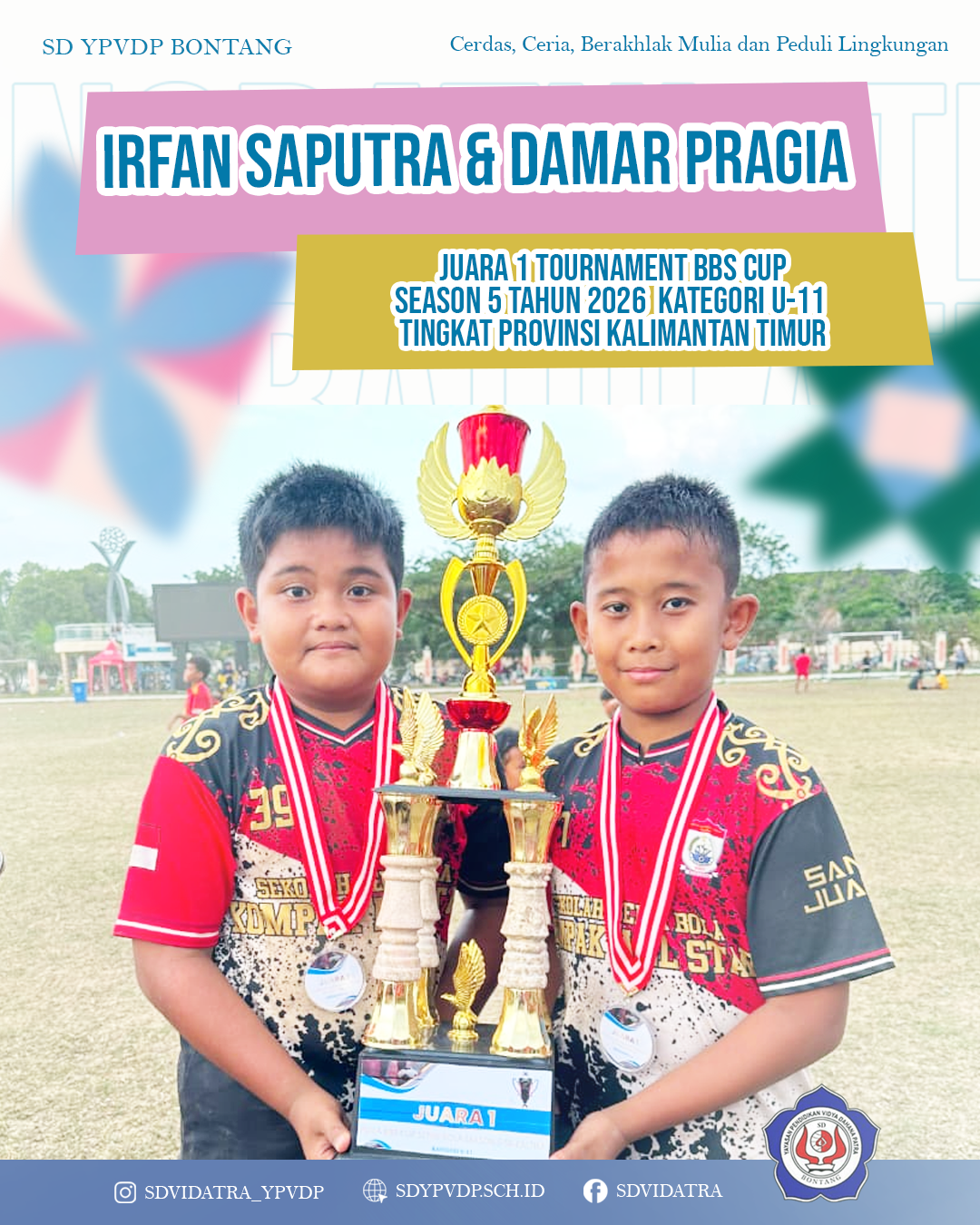 Irfan Saputra dan Damar Pragia Sukses Menjadi Juara 1 Kategori U-11 Se-Kalimantan Timur
