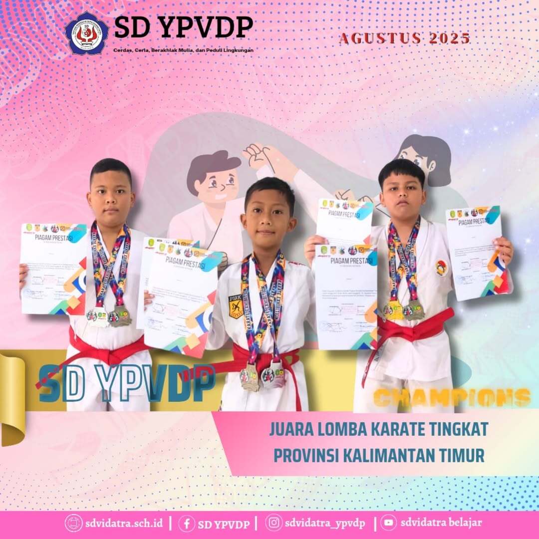 Prestasi Membanggakan: Arjuna, Enzan, dan Victor Raih Juara di Kejuaraan Karate Tingkat Provinsi Kalimantan Timur