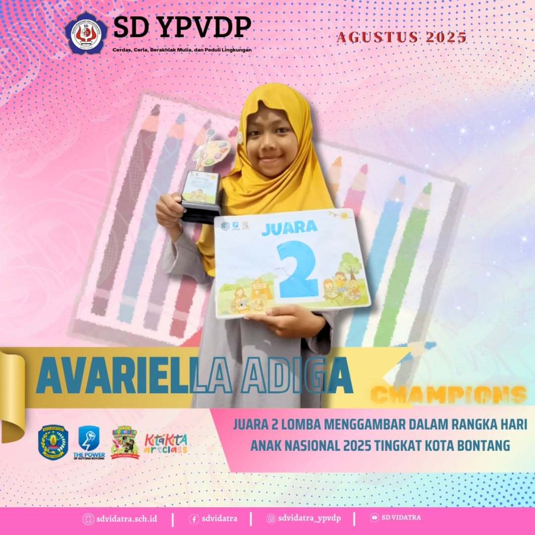 Prestasi Membanggakan: Avariella Adiga Hazira Raih Juara 2 Lomba Menggambar Hari Anak Nasional 2025