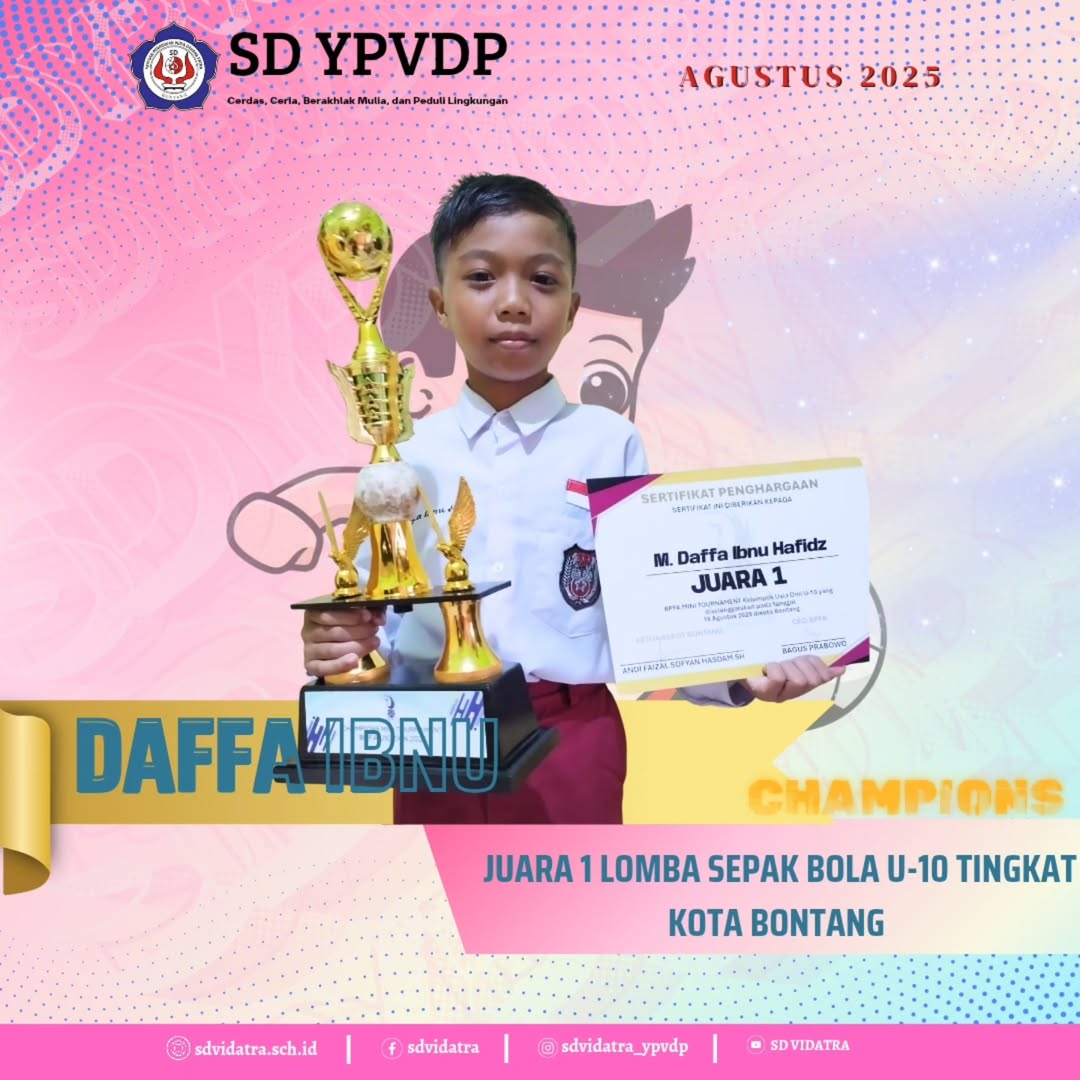 Prestasi Membanggakan: Daffa Meraih Juara 1 Lomba Sepak Bola U-10 Tingkat Kota Bontang
