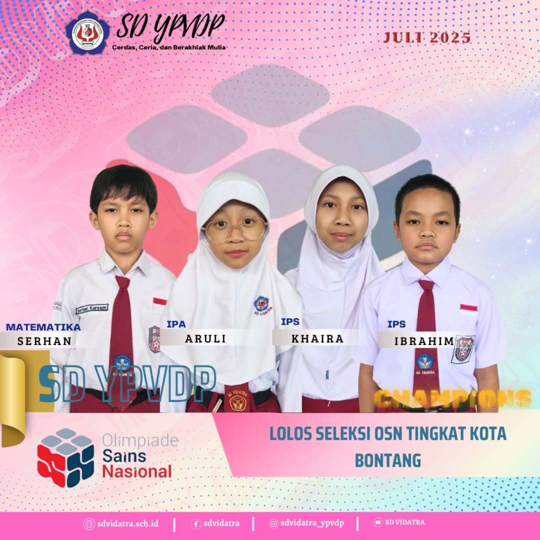 Prestasi Membanggakan: Serhan, Aruli, Khaira, dan Ibrahim Raih Keberhasilan di Olimpiade Sains Nasional (OSN) 2025 Tingkat Kota Bontang