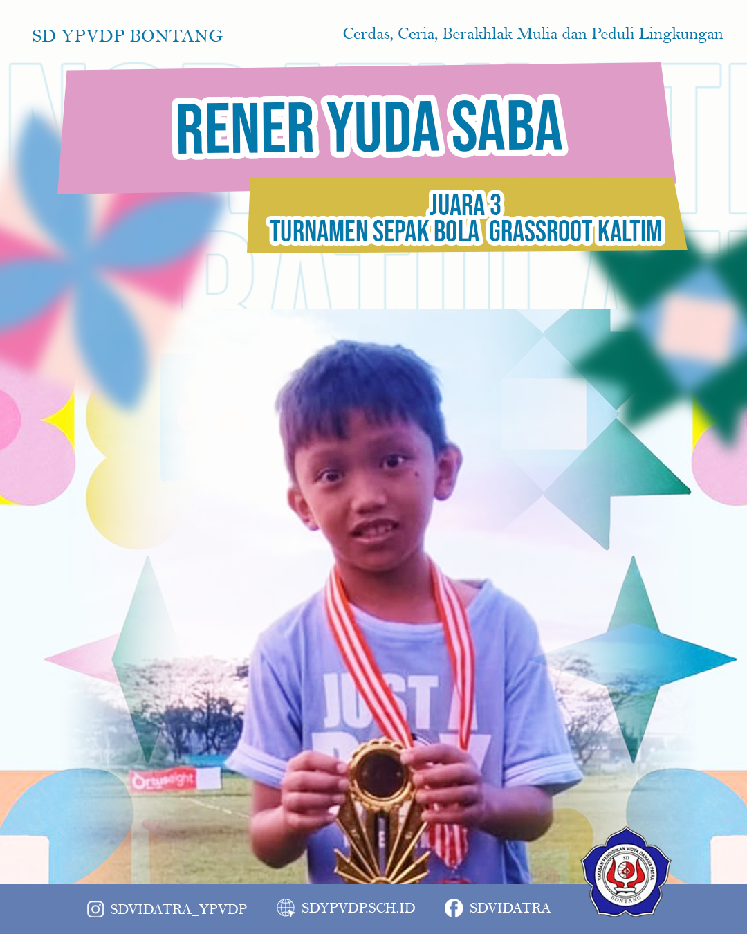 Yuda bersama timnya meraih Juara 3 dalam Ajang Turnamen Grassroot Indonesia Goes to Nasional Regional Kalimantan Timur 2026